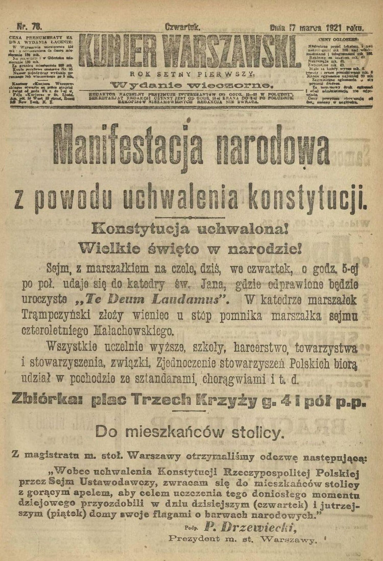 81a. kurier Warszawski nr 76 17 III 1919 s.1_view.jpg